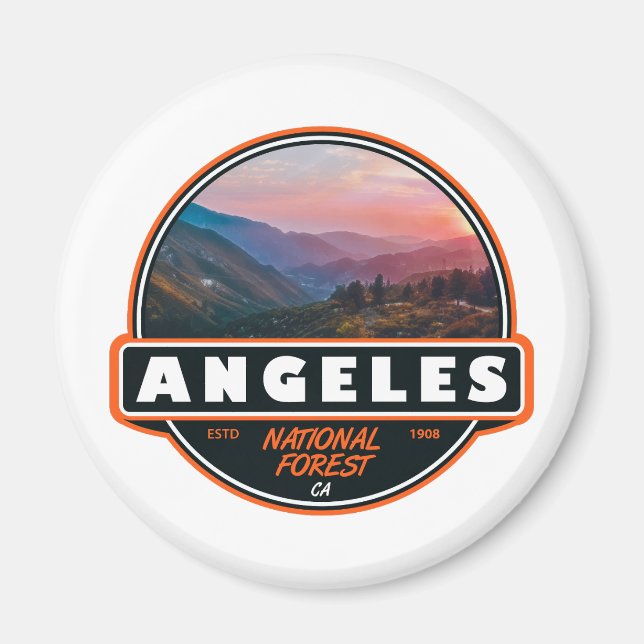 Angeles National Forest California Emblem Magnet (Framsidan)