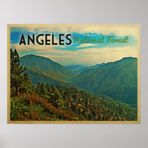 Angeles nationalskog poster