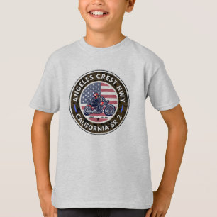 Angeles Vapensköld Highway California State Route- T Shirt