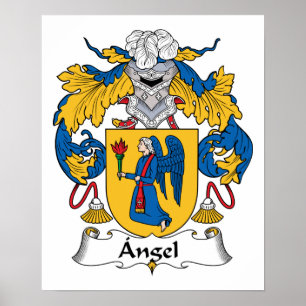 Ängelfamiljvapensköld Poster