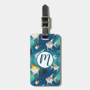 Angelfish Aquarium Mönster Bagagebricka