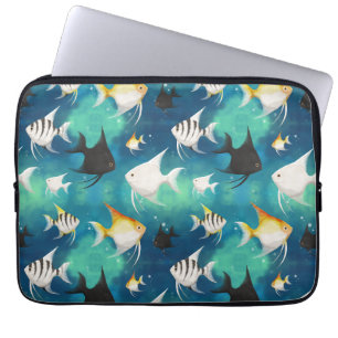 Angelfish Aquarium Mönster Laptop Fodral