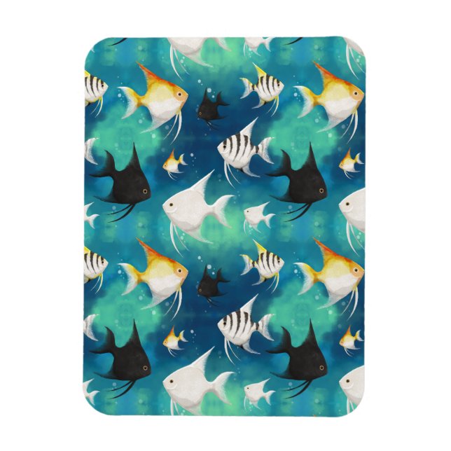 Angelfish Aquarium Mönster Magnet (Vertikal)