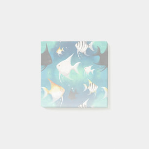 Angelfish Aquarium Mönster Post-it Block