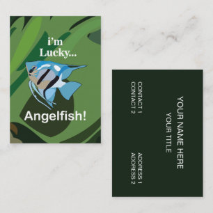Angelfish Freshwater Lucky Aquarist Fisherman Visitkort