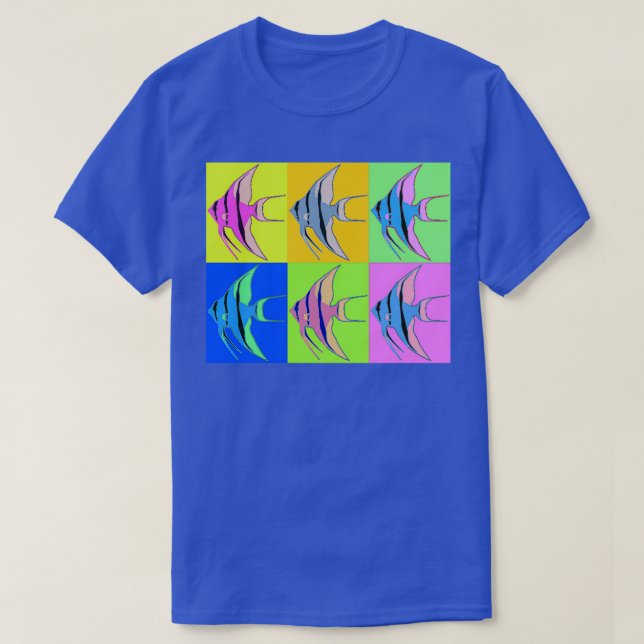 Angelfish Mod Art 1 T Shirt (Design framsida)