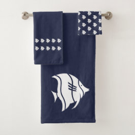 Angelfish Ocean Blue & white kustdekan