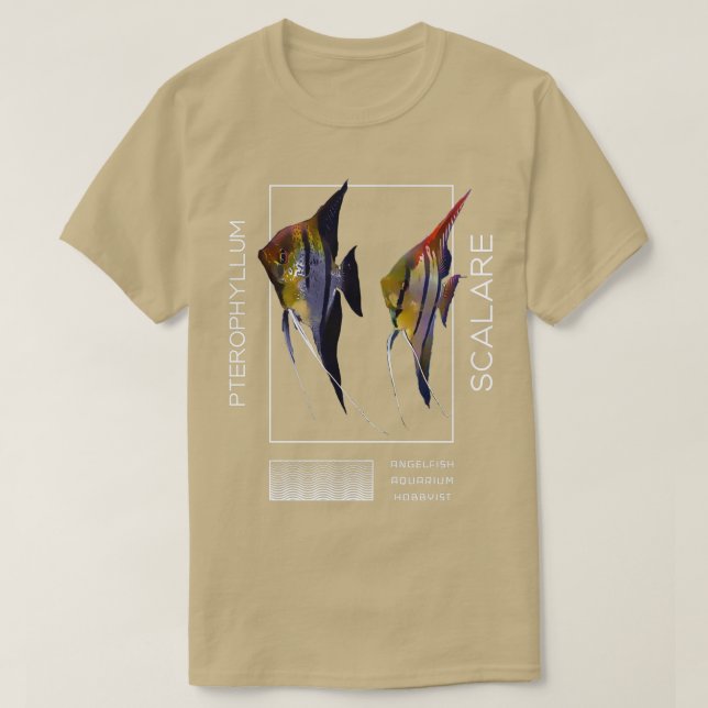 Angelfish Pterophyllum scalare T Shirt (Design framsida)