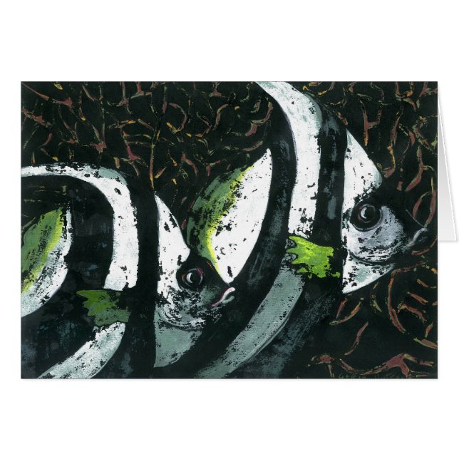 Ängelfisk Hälsningskort (Framsidan Horizontal)