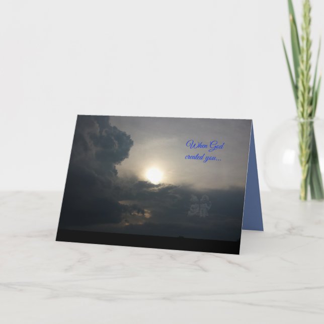 Ängelfödelsedagkort Kort (Framsida)