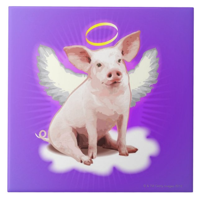 Ängelgris Kakelplatta (Framsidan)