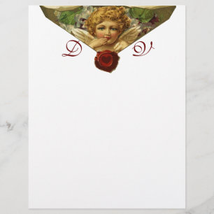 ÄNGELHJÄRTA VAXSIGILL Monogram Vitt