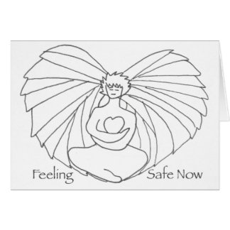 Ängelhjärtakort Hälsningskort