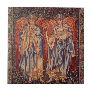 Angeli Laudantes av Herr Edward Coley Burne Jones Kakelplatta