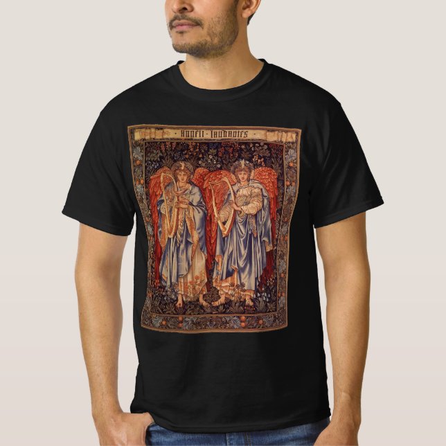 Angeli Laudantes av Herr Edward Coley Burne Jones T-shirt (Framsida)
