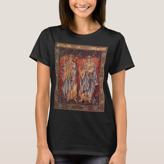 Angeli Laudantes av Herr Edward Coley Burne Jones T Shirt (Framsida)