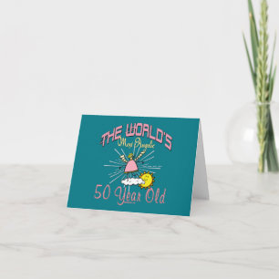Angelic 50:e födelsedagen kort