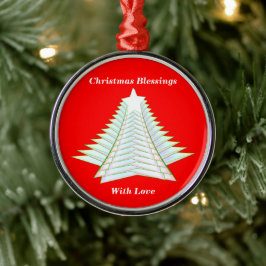 Angelic Abstrakt Träd Julgransprydnad Metall