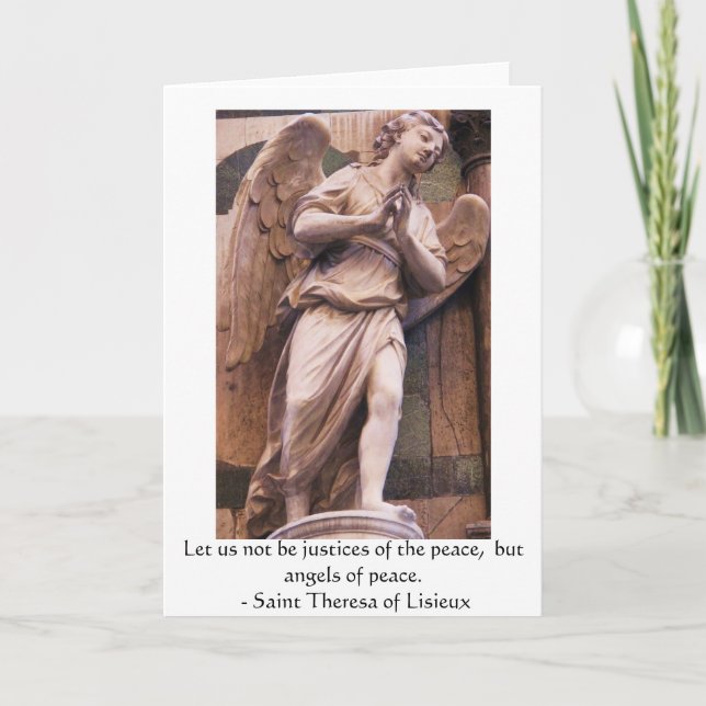 Angelic Angel Quotes - Angel Quotation Kort (Framsida)