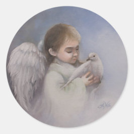 Angelic Blessings Runt Klistermärke