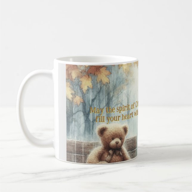 Angelic Boy med Nalle Kaffemugg (Vänster)