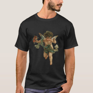 Angelic Cherub Flowers T Shirt