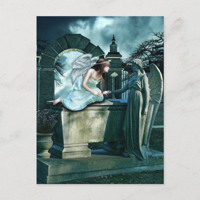 Angelic Curiosity Postcard Vykort (Framsida)