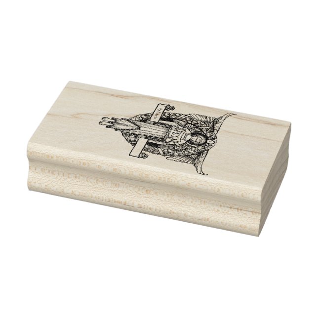 Angelic Ex-Libris Frimärke Stämpel (Stämpel)