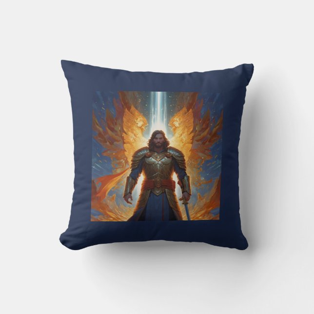 Angelic Man i Guds Pillow Armor Kudde (Framsida)