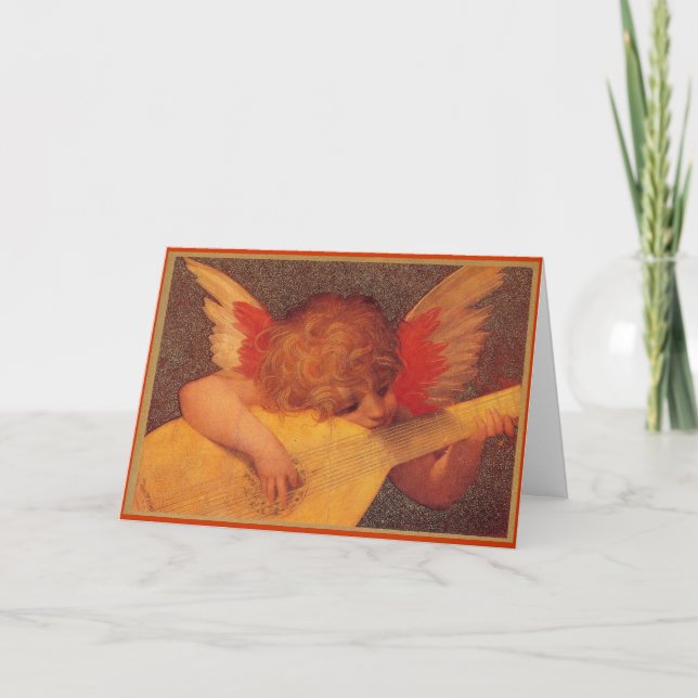 Angelic Musician - jul Helgkort (Framsida)