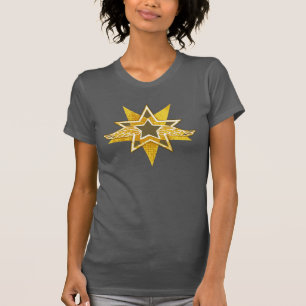 Angelic vingar golden star t-shirt