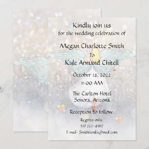 Angelic Wedding-inbjudan Inbjudningar
