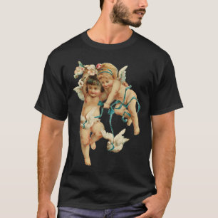 Angelica cherubs & doves t shirt