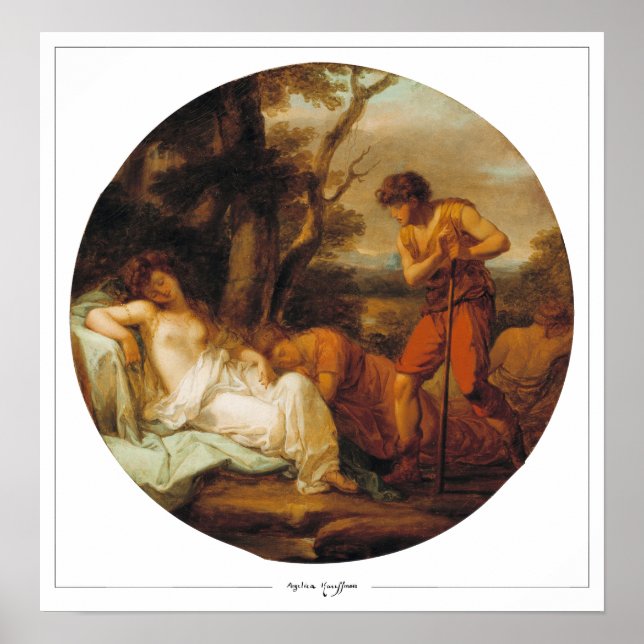 Angelica Kauffman Zedign Art Poster nr 4 (Framsidan)