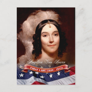 Angelica Van Buren, USA:s första Dam. Vykort