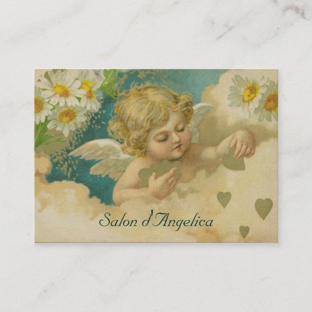 Angelicahjärtor & eleganta knubbiga kort för daisy (Framsida)