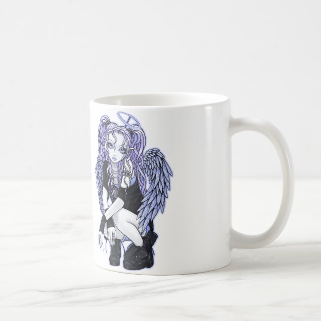 Angelina gotisk violett ängelmugg kaffemugg (Höger)