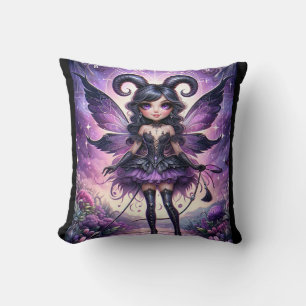 Angelina Purple Gothic Fairy Skorpionen Horn Zodia Kudde