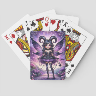 Angelina Purple Gothic Fairy Skorpionhörn Zodiac Casinokort