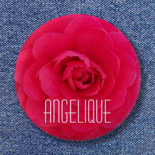 Angelique på en Rosa Camellia Knapp
