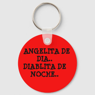 ANGELITA DE DIA..DIABLITA DE NOCHE.. NYCKELRING
