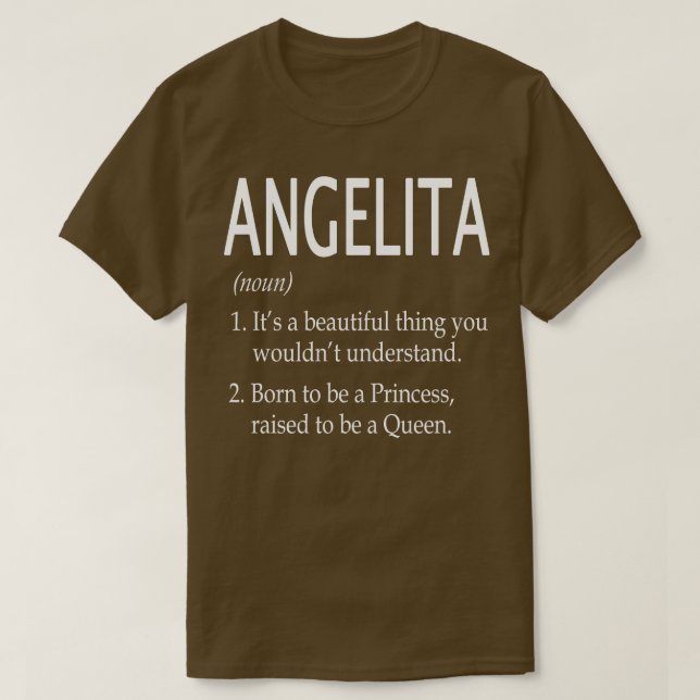Angelita Namn Gift T Shirt (Design framsida)
