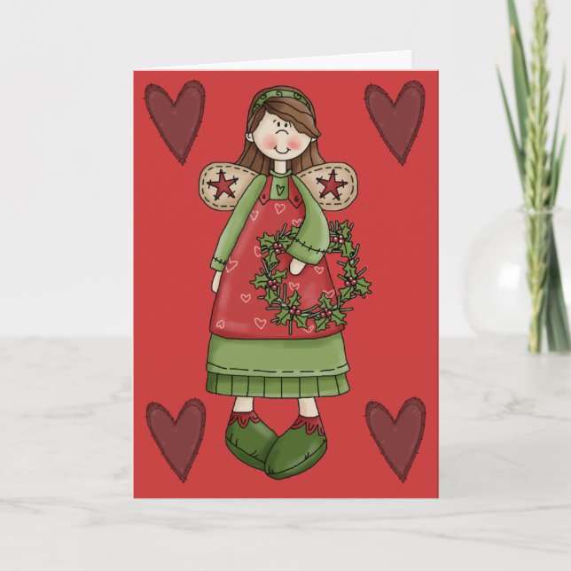 Ängeljulkort vid SRF Helgkort (Framsida)