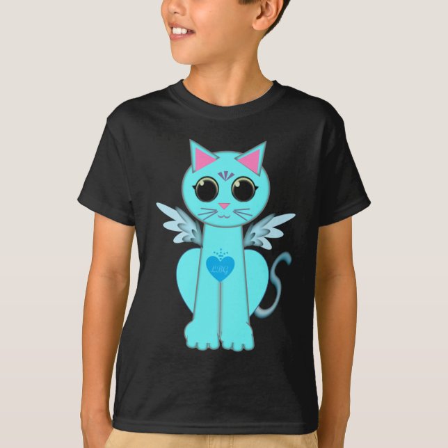 Angelkatt Tee Shirt (Framsida)