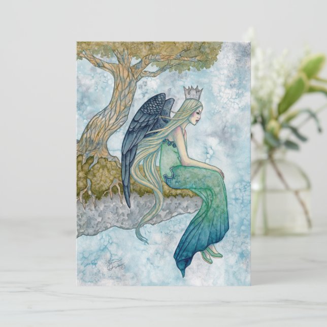 Ängelkonst av Holly Durr  Tack Kort (Stående Fram)