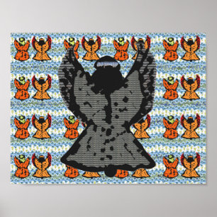 Ängelkonstaffisch Poster