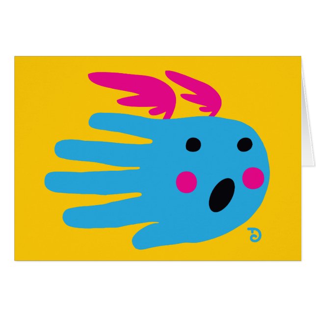 Ängelkort Hälsningskort (Framsidan Horizontal)