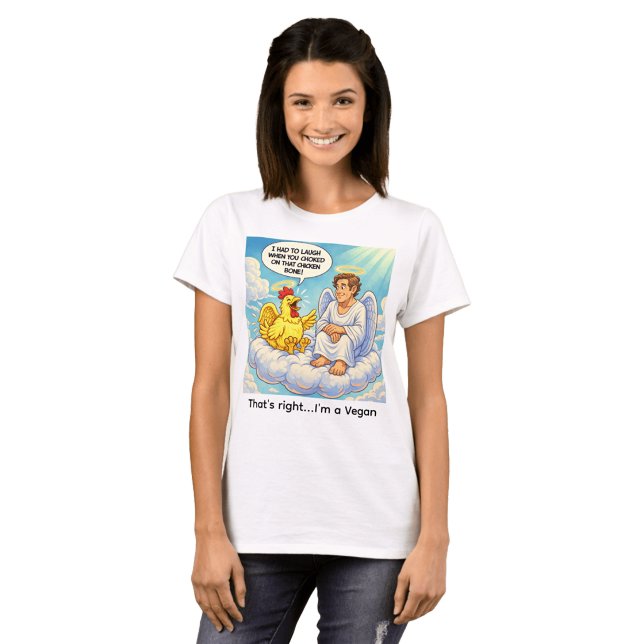 Ängelkyckling vits t shirt (Skapare uppladdad)