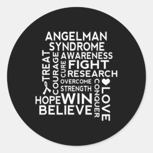 Angelman Syndrome Awareness Walk Runt Klistermärke
