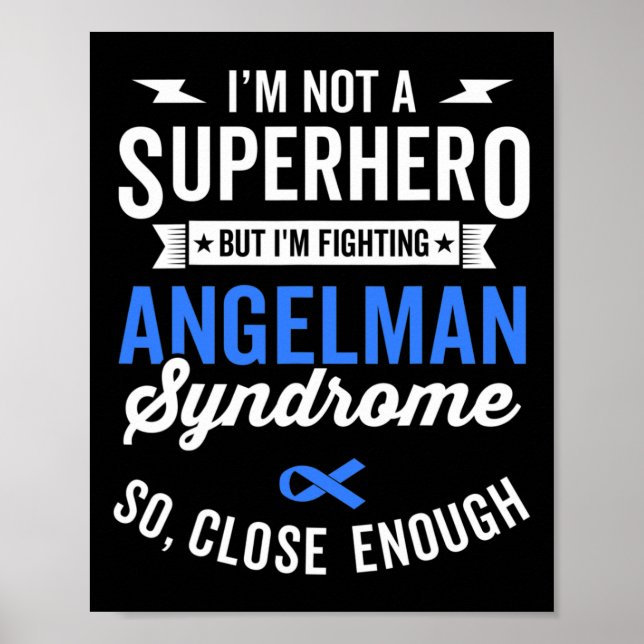Angelman Syndrome Warrior Survivor Awareness Suppo Poster (Framsidan)